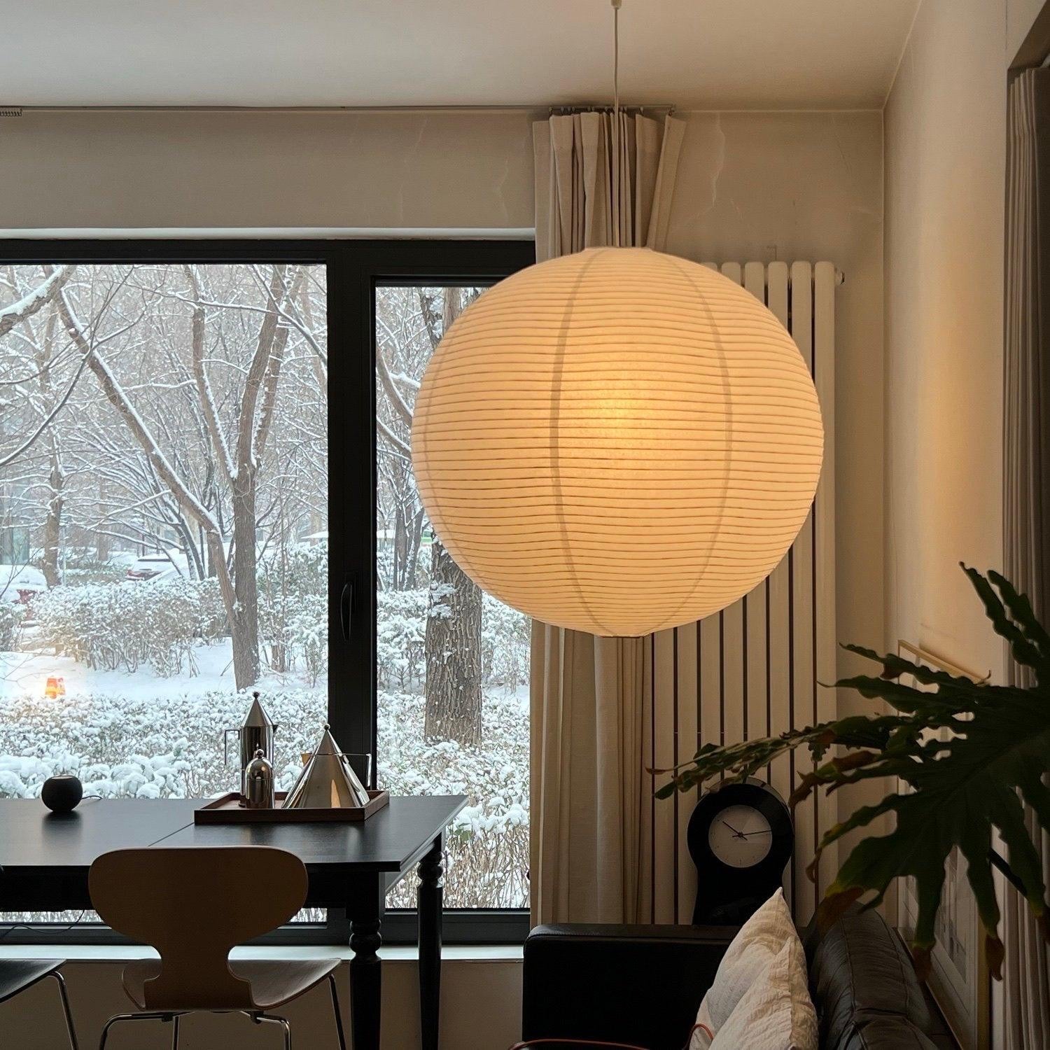 Hängelampe aus Rispapier für elegantes Ambiente 7