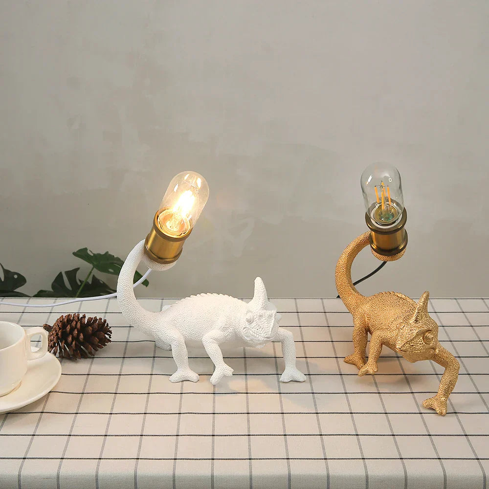 CamoGlow Chamäleon Tischlampe – Einzigartige und Originelle Beleuchtung