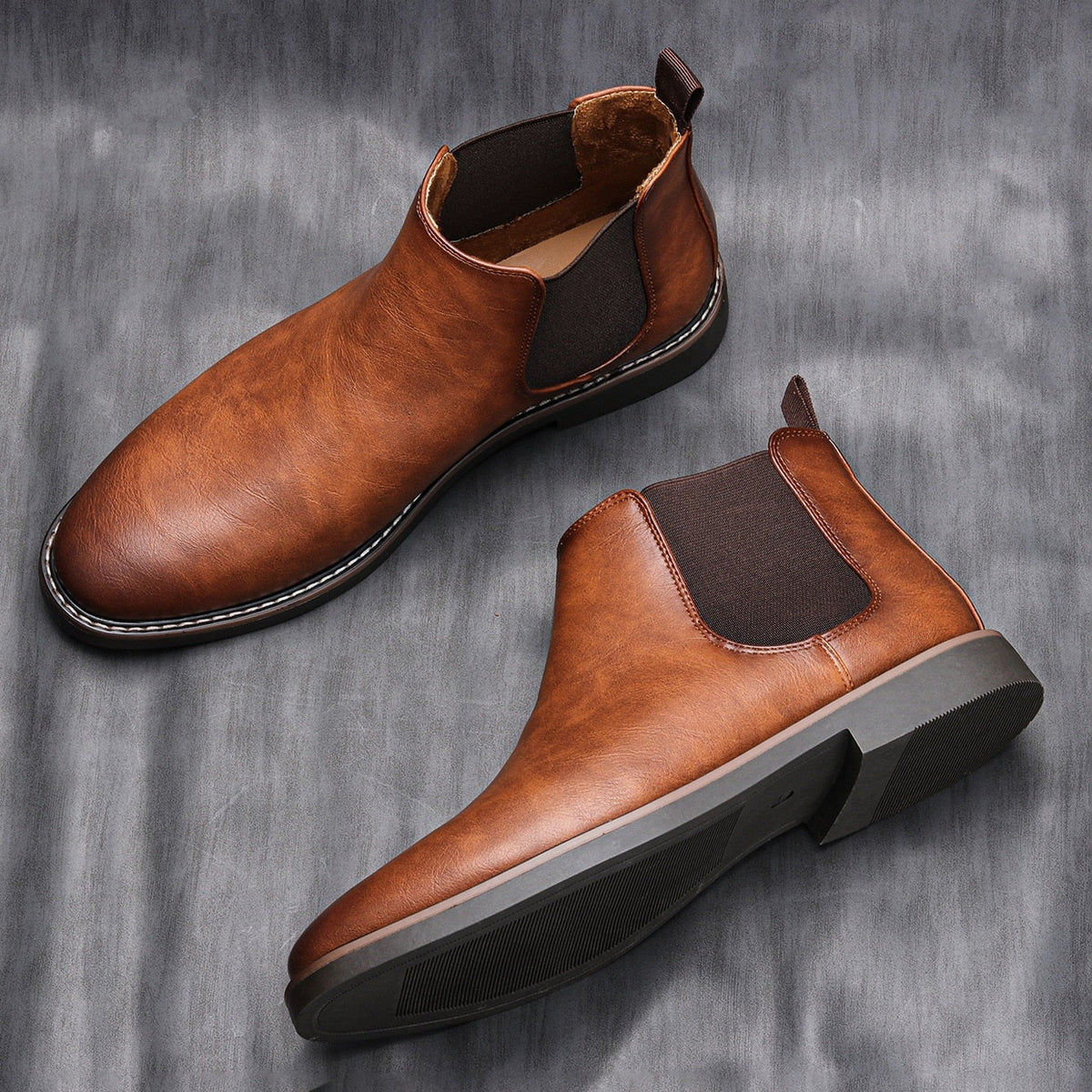 Herren Chelsea Boots mit Elastischen Seiteneinsätzen