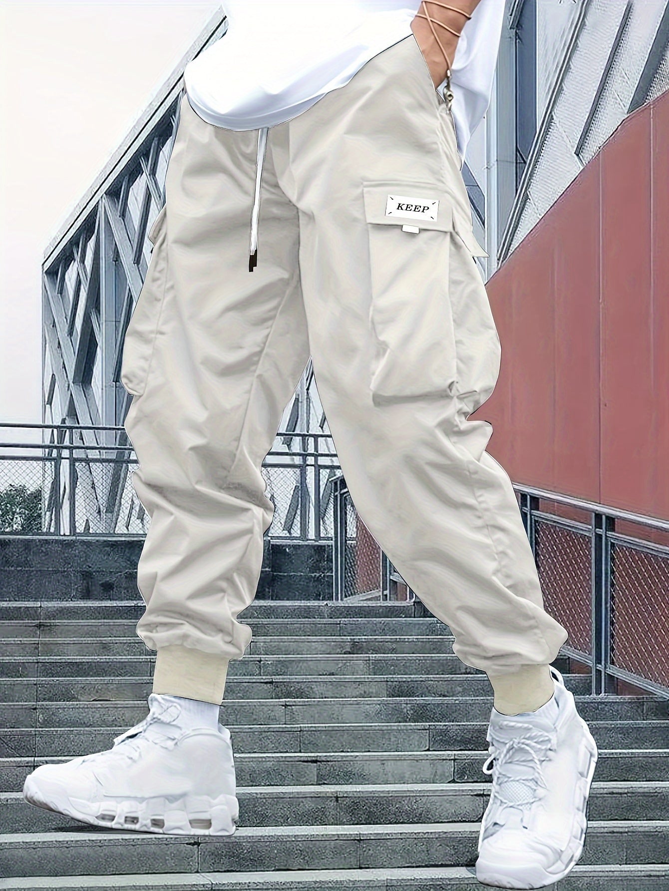 Herren Bequeme Cargo-Jogger-Hose