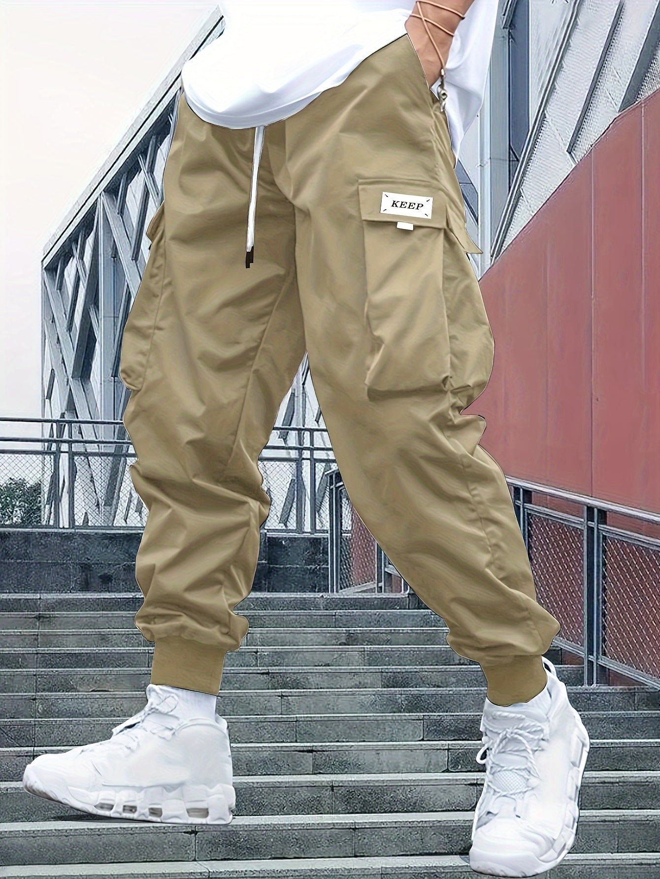Herren Bequeme Cargo-Jogger-Hose