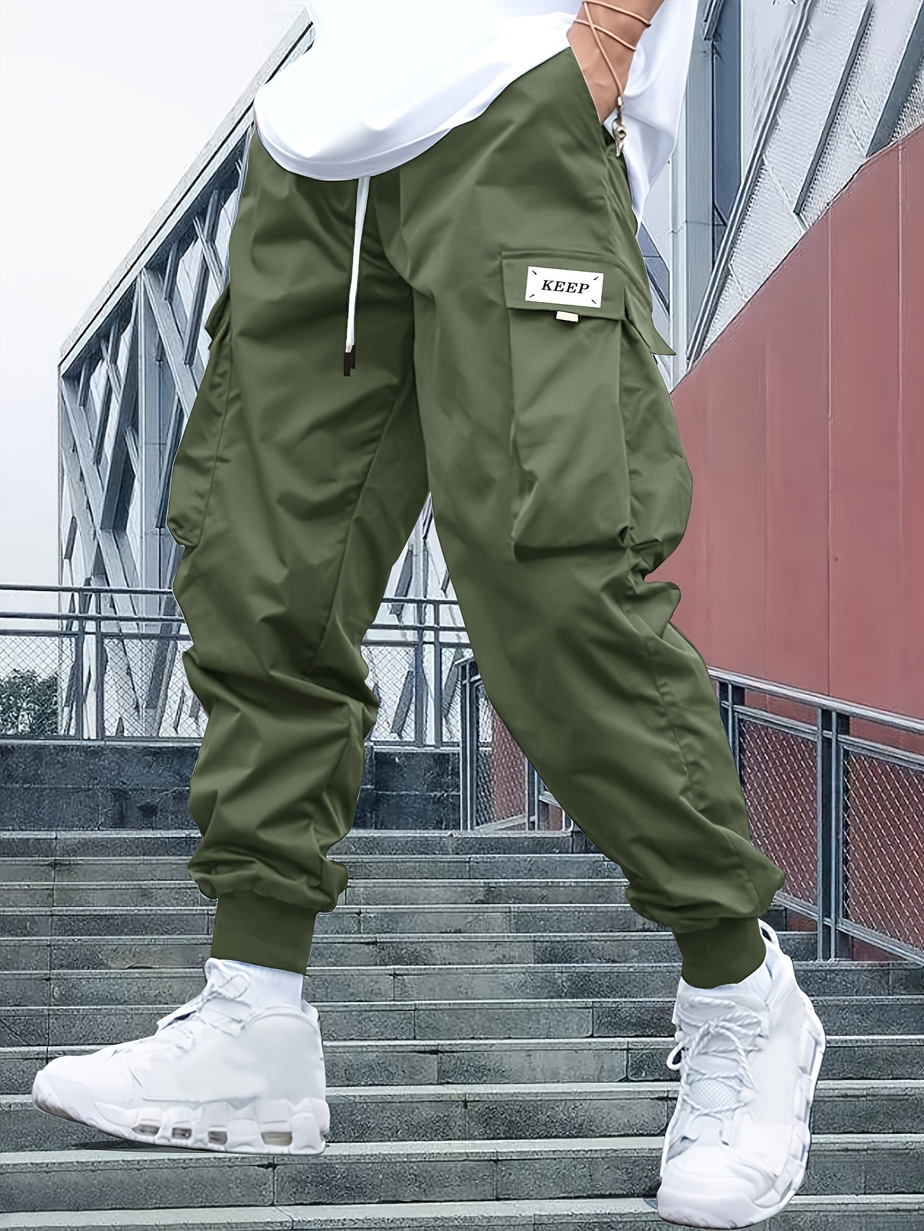 Herren Bequeme Cargo-Jogger-Hose