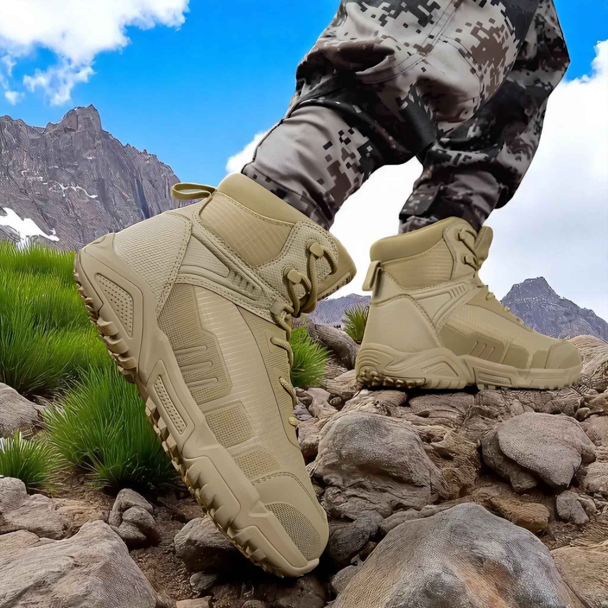 Herren Bequeme Wanderschuhe mit Antislipsohle