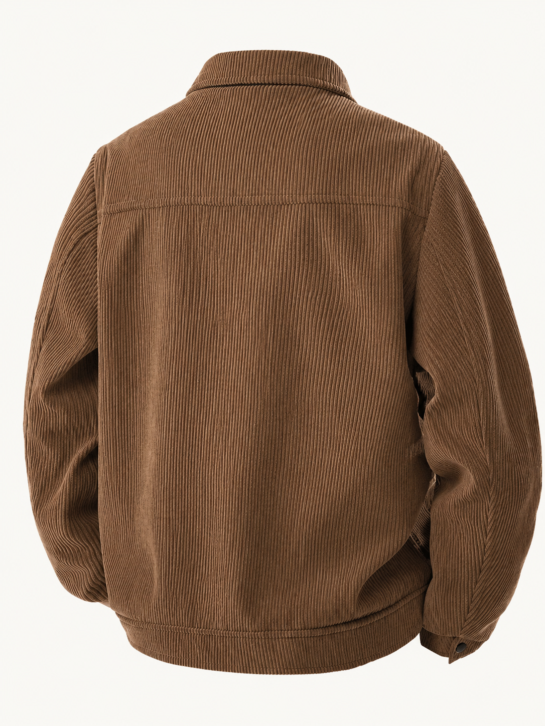 Herren Cordjacke aus Polyester mit Klassischem Kragen