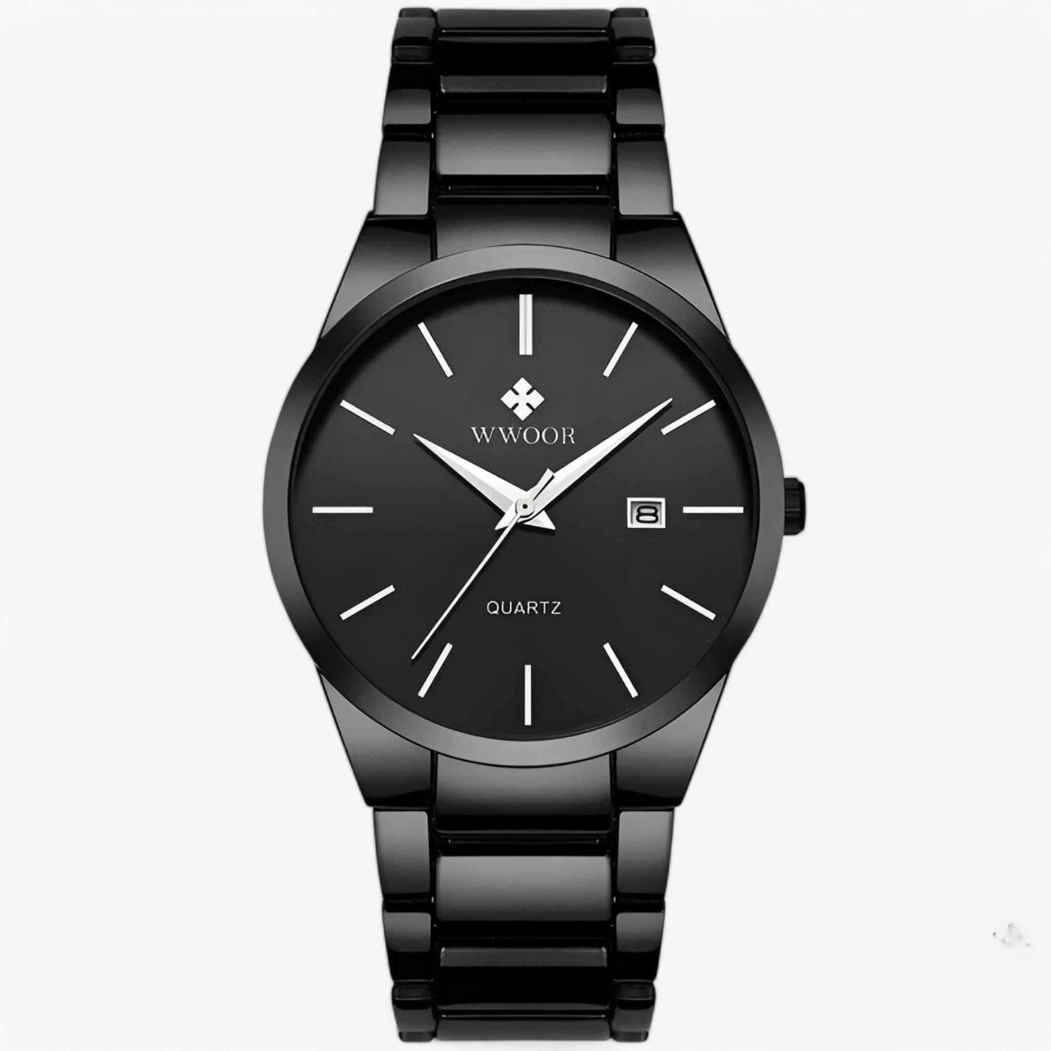 Herren Goldene Armbanduhr Elegant Quarz Uhr