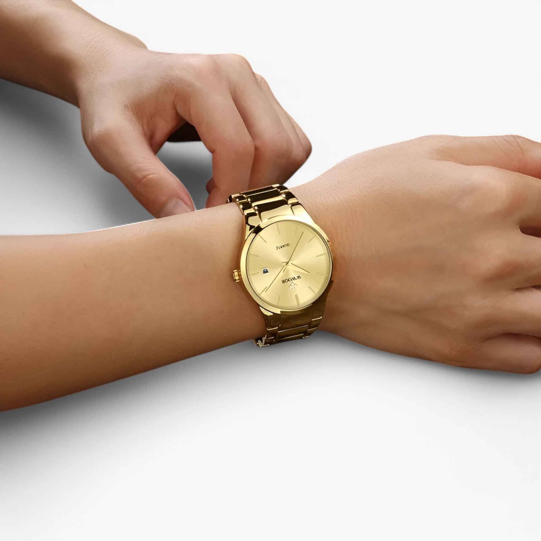 Marcello | Goldene Armbanduhr mit Elegantem Design