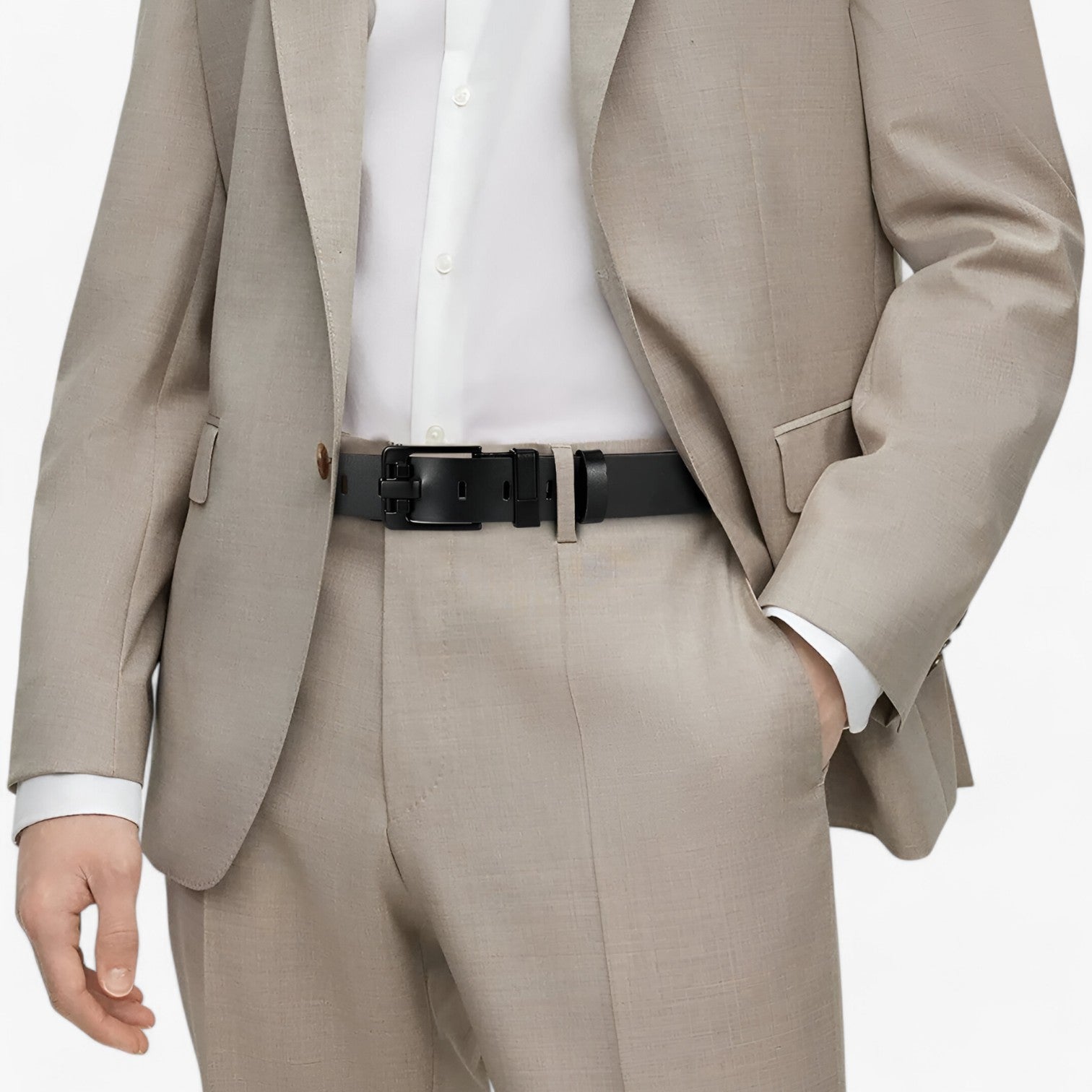 Herren Rindslederarmband Mit Verstellbarer Schnalle 1