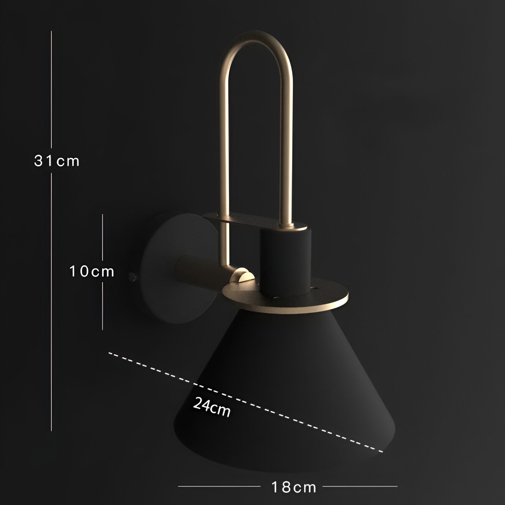 Zoralia - Moderne LED-Wandlampe mit eleganter Trompetenform für stilvollen Anspruch