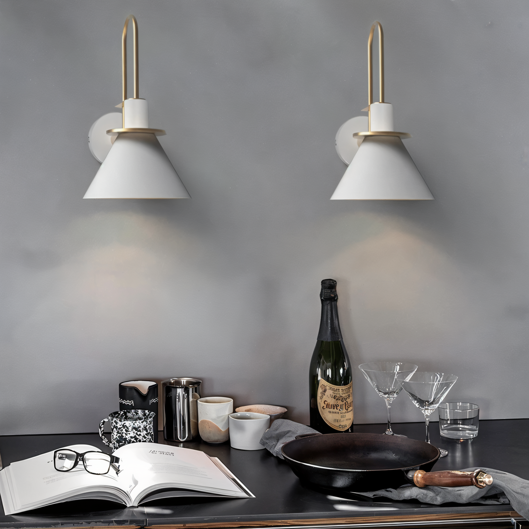 Zoralia - Moderne LED-Wandlampe mit eleganter Trompetenform für stilvollen Anspruch