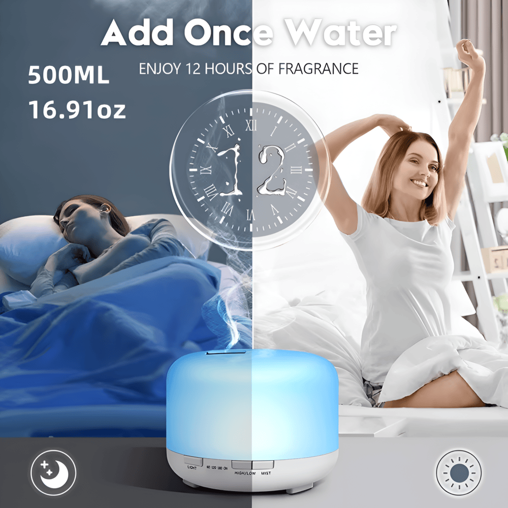 Lyrae - Smarter LED-Aroma-Diffusor mit Bluetooth-Lautsprecher und Luftbefeuchter für eine angenehme, entspannte Atmosphäre