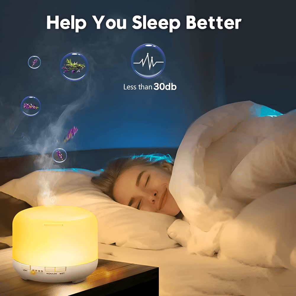 Lyrae - Smarter LED-Aroma-Diffusor mit Bluetooth-Lautsprecher und Luftbefeuchter für eine angenehme, entspannte Atmosphäre