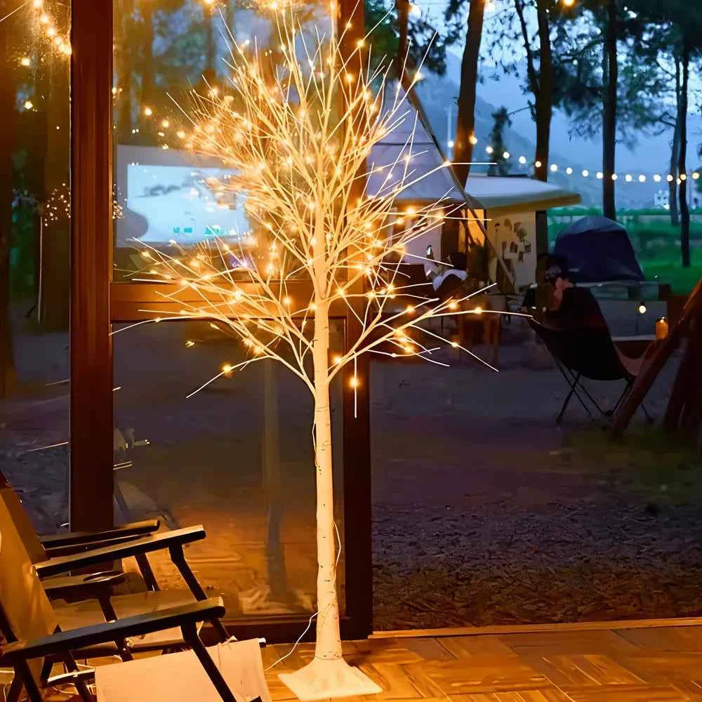 GlowBirch - Festliches LED-Birkenbaum für die magische Weihnachtsstimmung