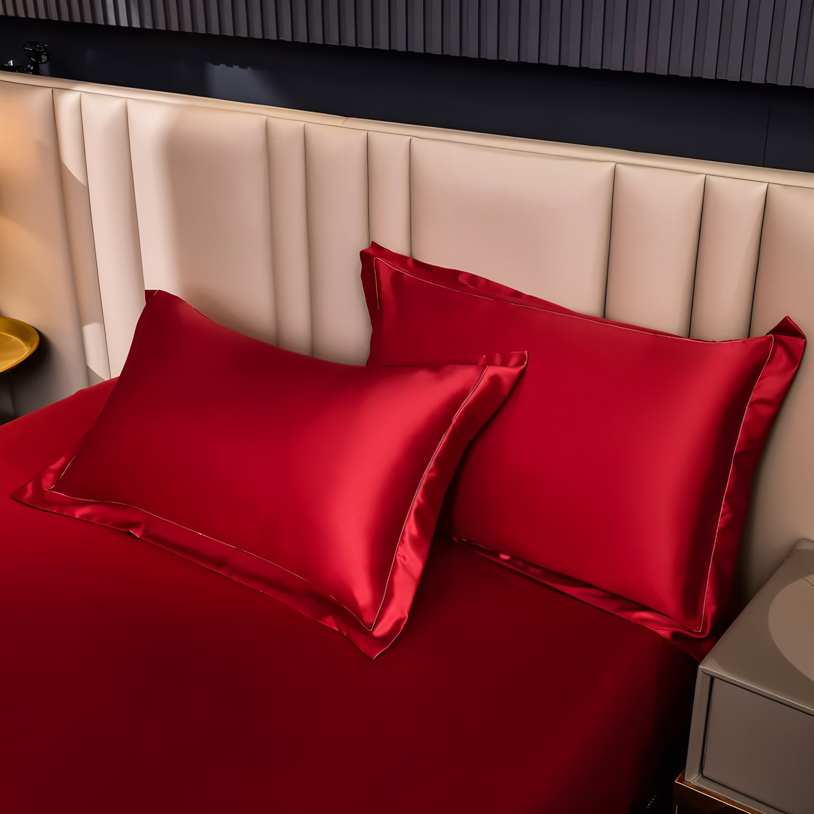 Elarinthe - Luxus atmungsaktisches Satin-Bettbezug mit eleganter Glanz-Finish