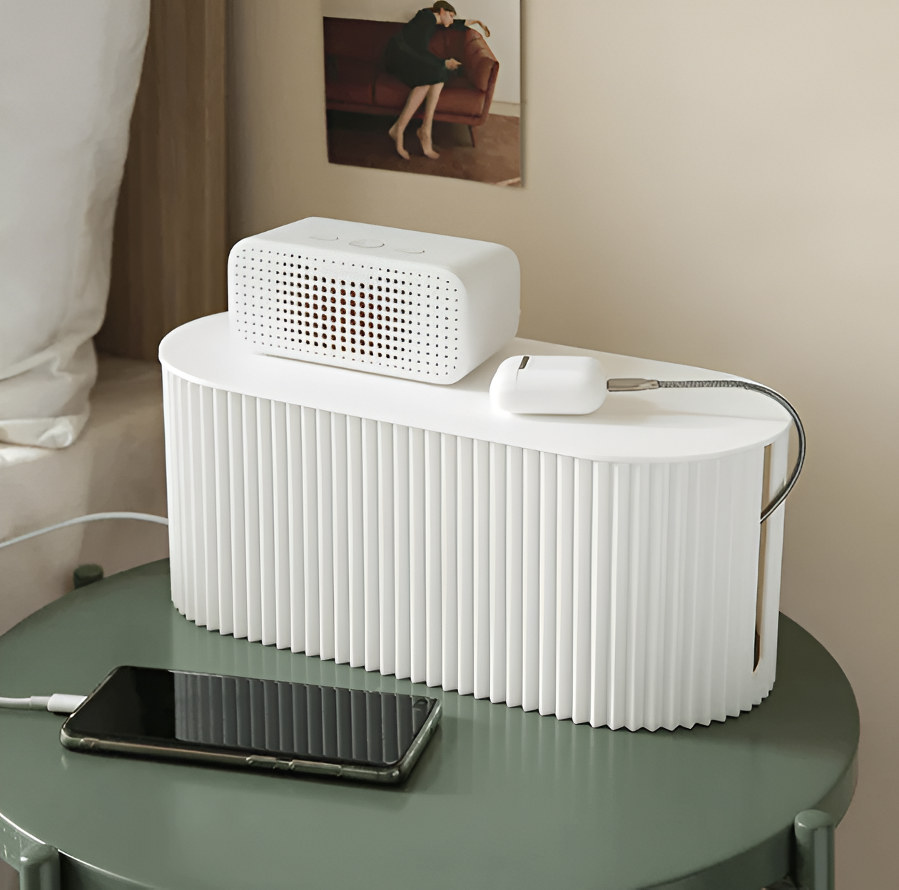 Caliane - Elegante Minimalistische Kabelbox im Charmanten Macaron-Design
