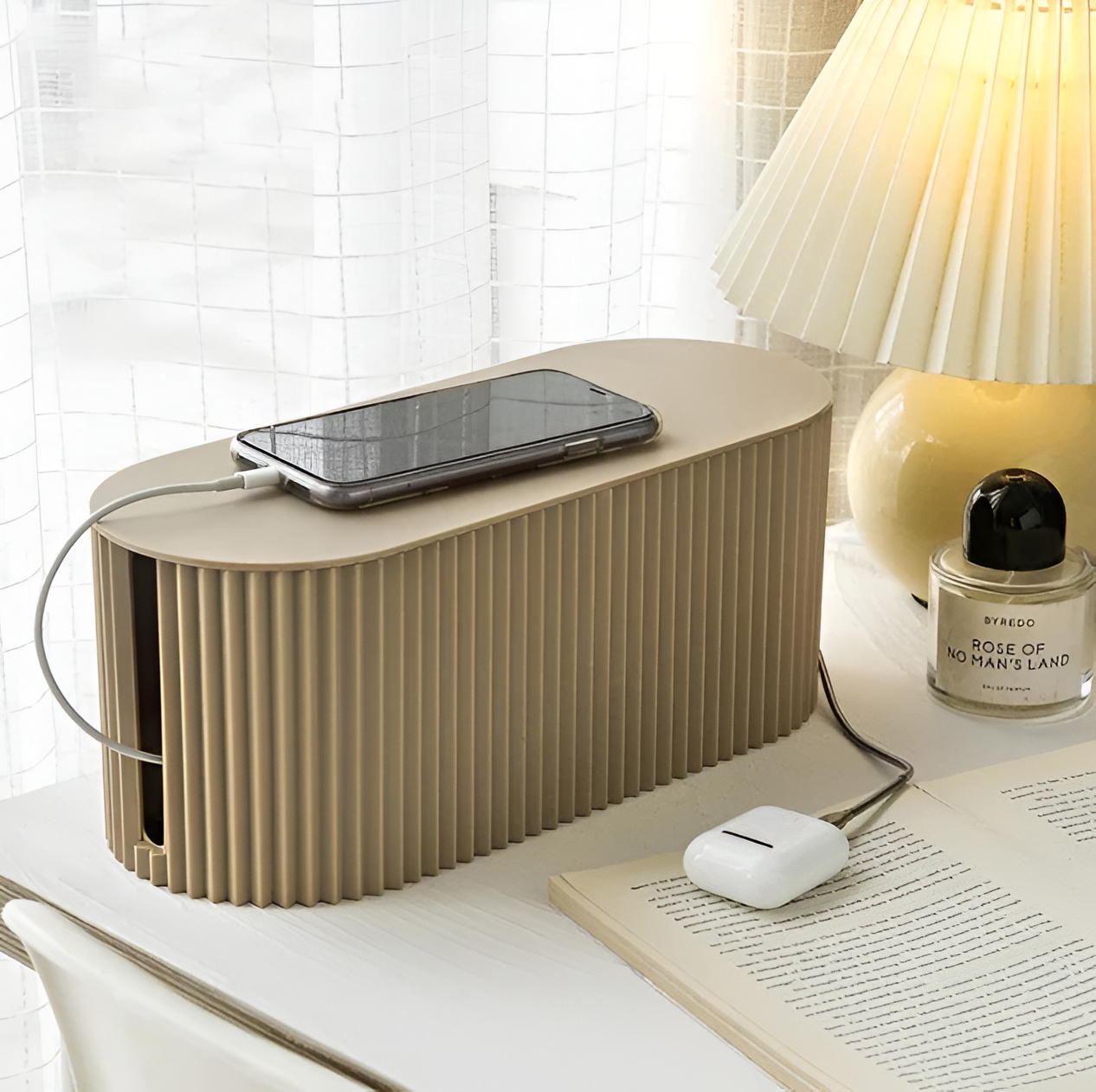 Caliane - Elegante Minimalistische Kabelbox im Charmanten Macaron-Design