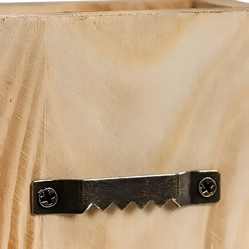 Nysaelle - Stilvolle Holz-Wandvase und Rechteckregal für Pflanzen 30 cm