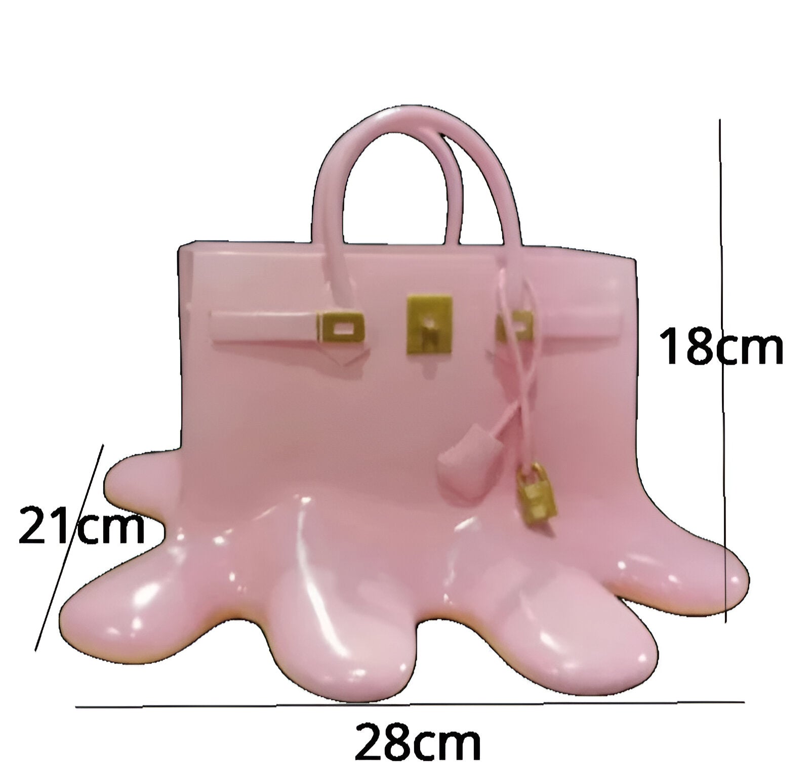 Melantha - Elegante Kunstharzvase mit Griffloch für einen stilvollen Look