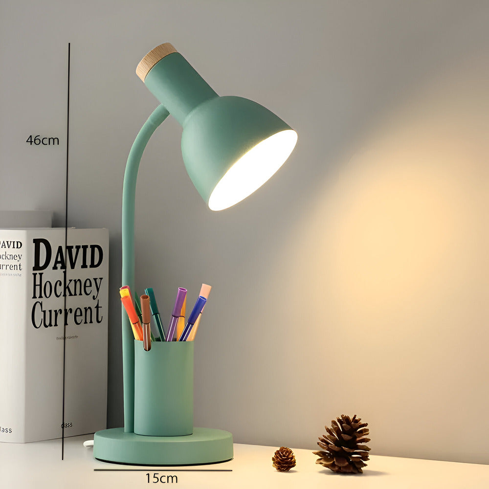 Cressida - Moderne LED-Tischlampe mit praktischem Stiftehalter für stilvolle und funktionale Beleuchtung