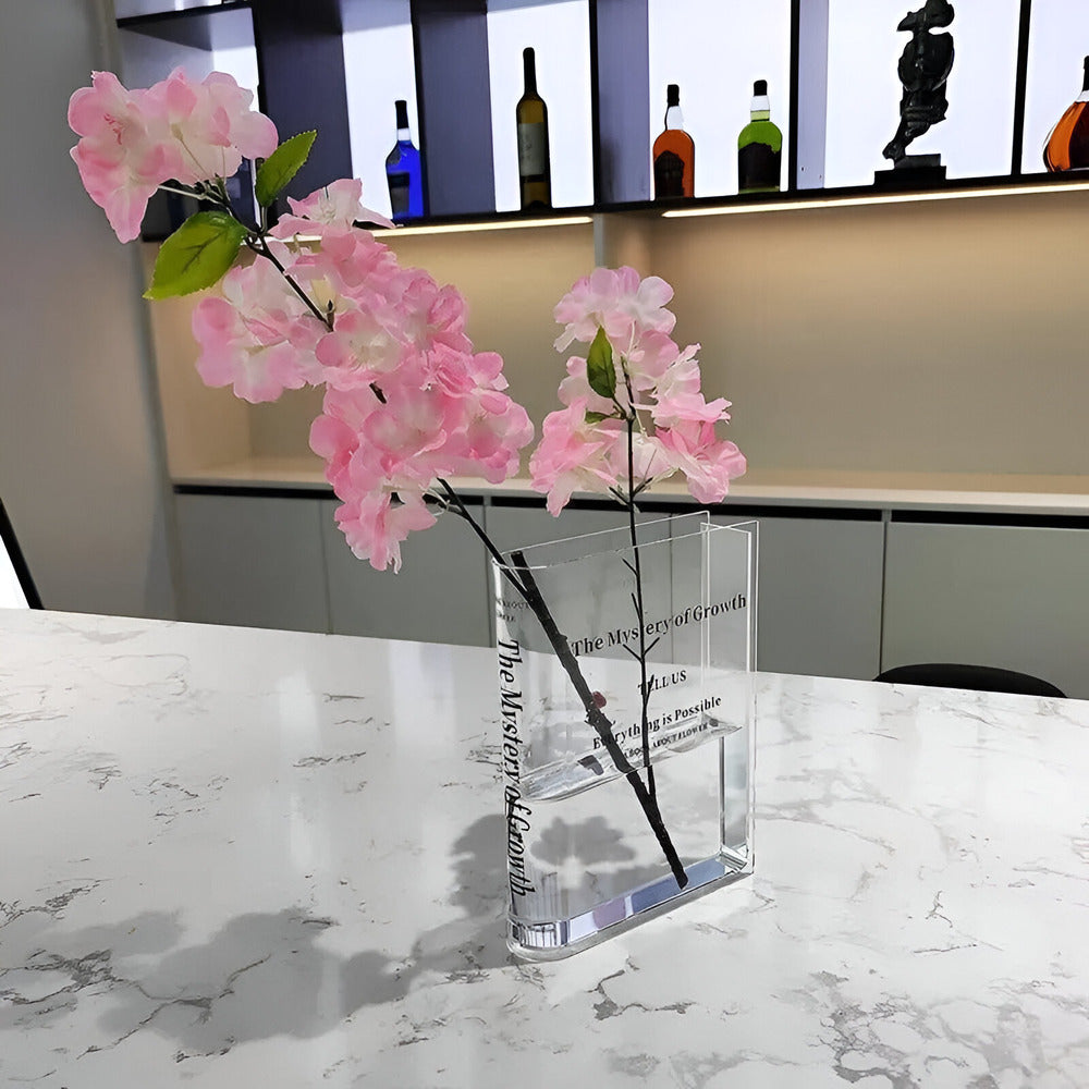 Elarith - Elegante moderne Plastikvase für stilvolle Raumdekoration