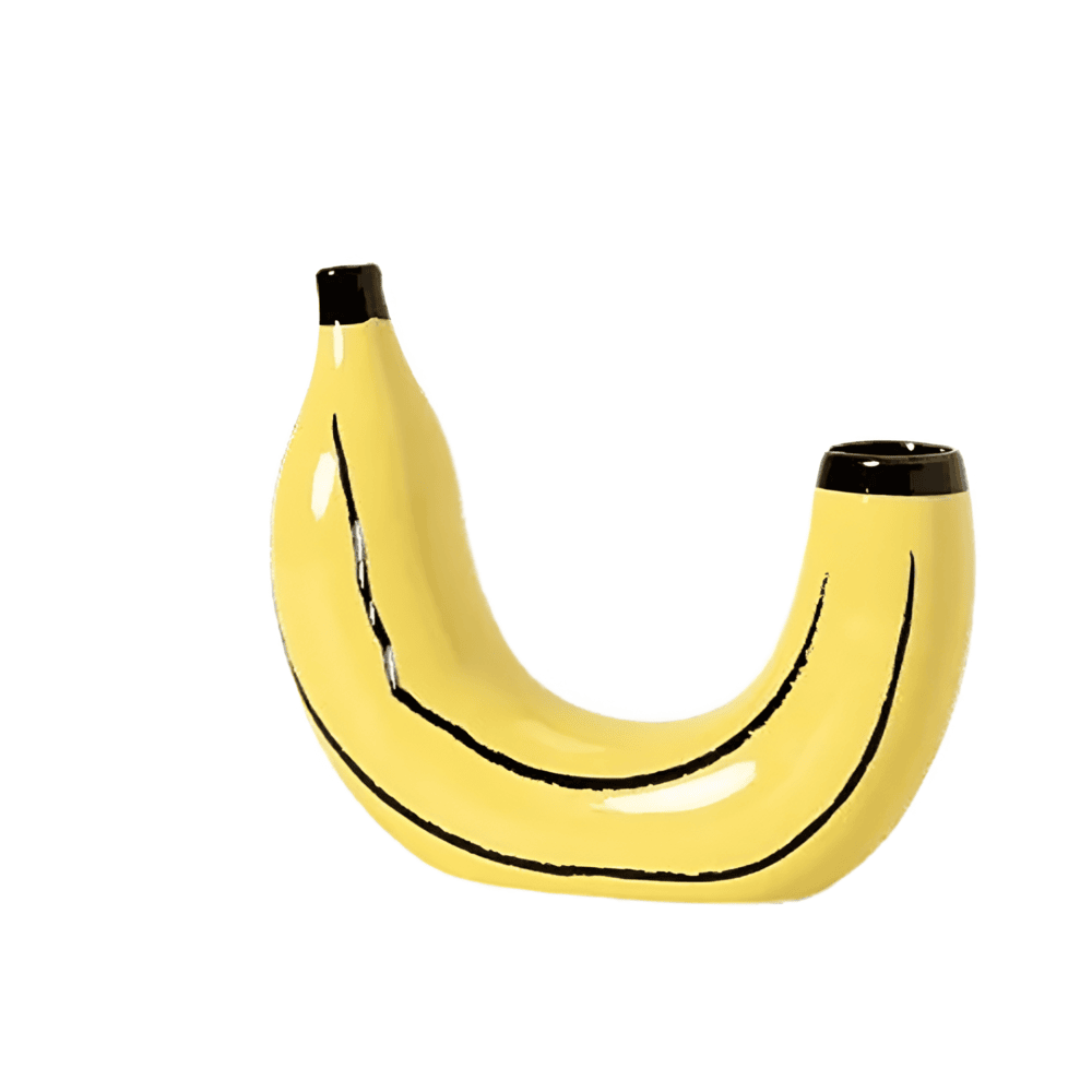 Seralith - Moderne stilvolle dekorative Vase in einzigartiger Bananenform