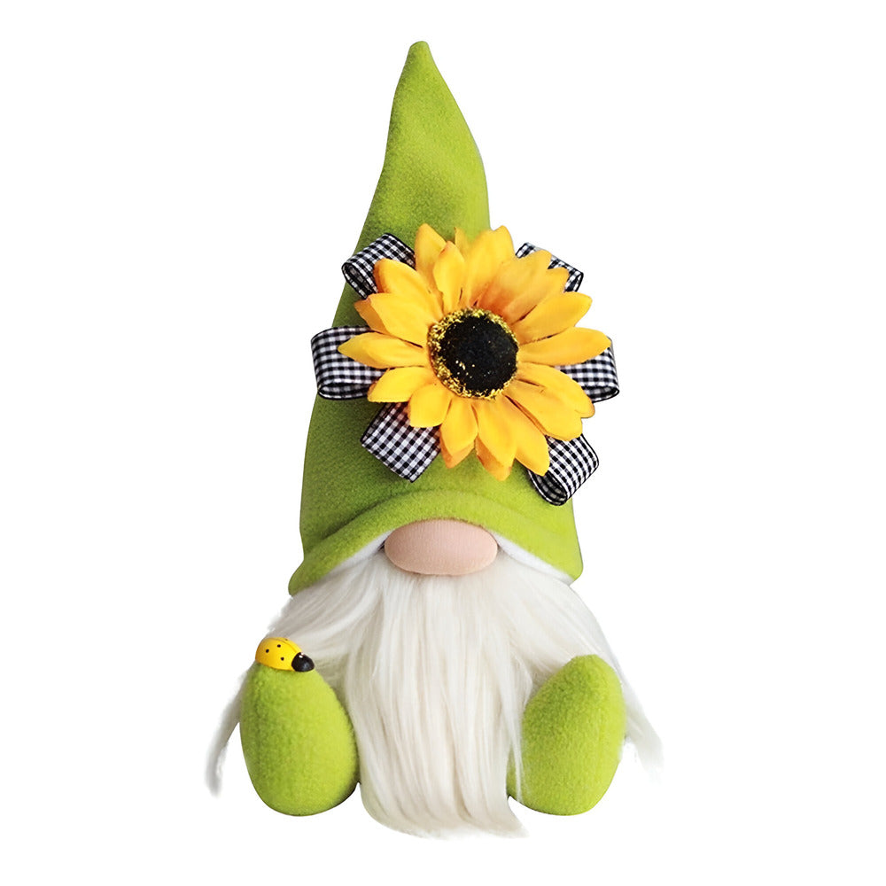 Ardalia - Liebhaber Handgemachter Gnom mit Strahlender Gelber Sonnenblume, perfekt für Dekor und Geschenk