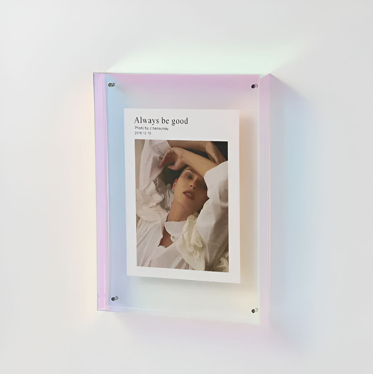 Seravina - Elegante Moderne Minimalistische Acryl-Fotoklammer für Ein Schlichtes Design
