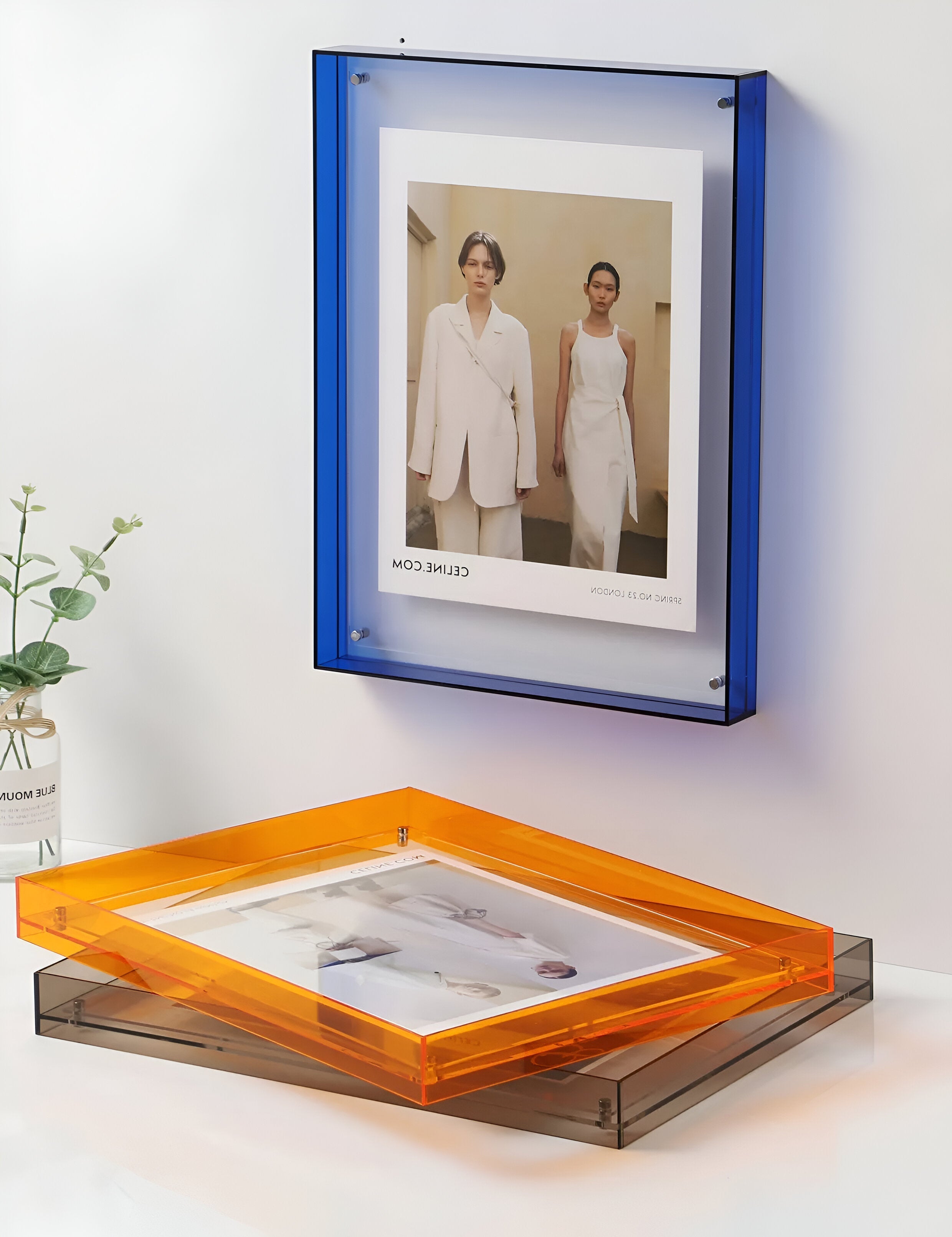 Seravina - Elegante Moderne Minimalistische Acryl-Fotoklammer für Ein Schlichtes Design