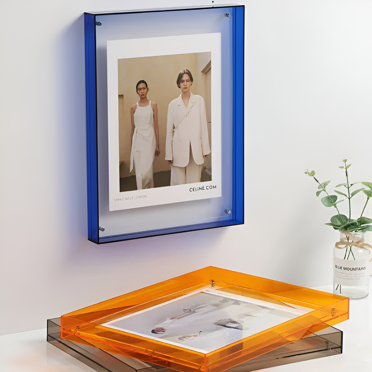 Seravina - Elegante Moderne Minimalistische Acryl-Fotoklammer für Ein Schlichtes Design