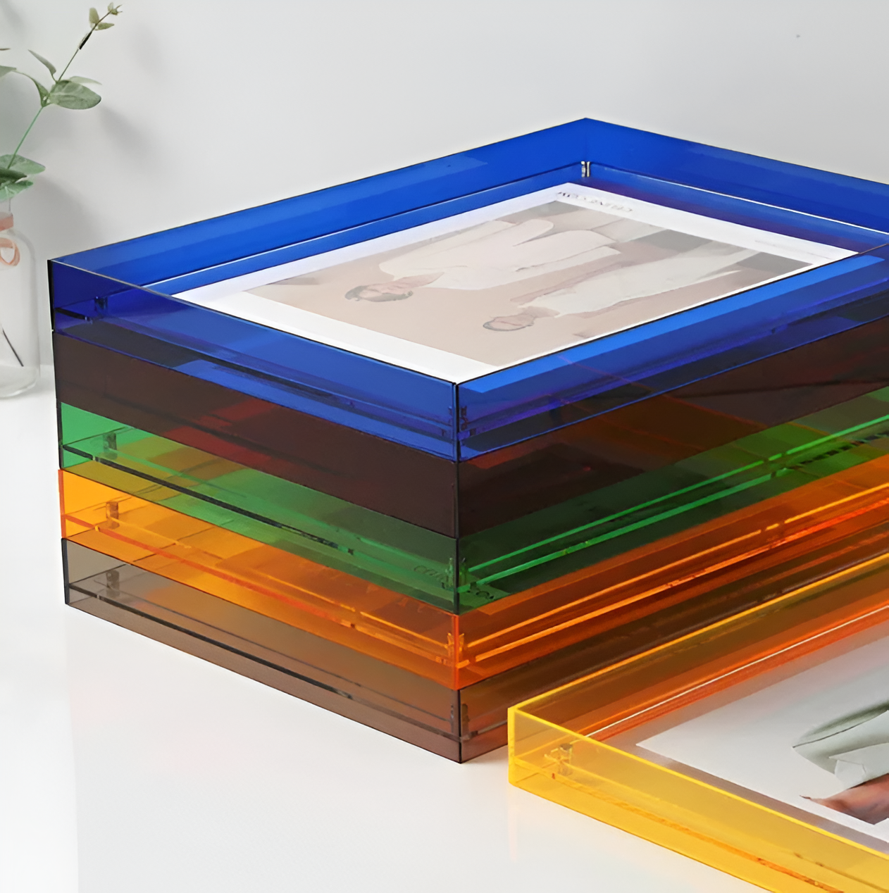 Seravina - Elegante Moderne Minimalistische Acryl-Fotoklammer für Ein Schlichtes Design