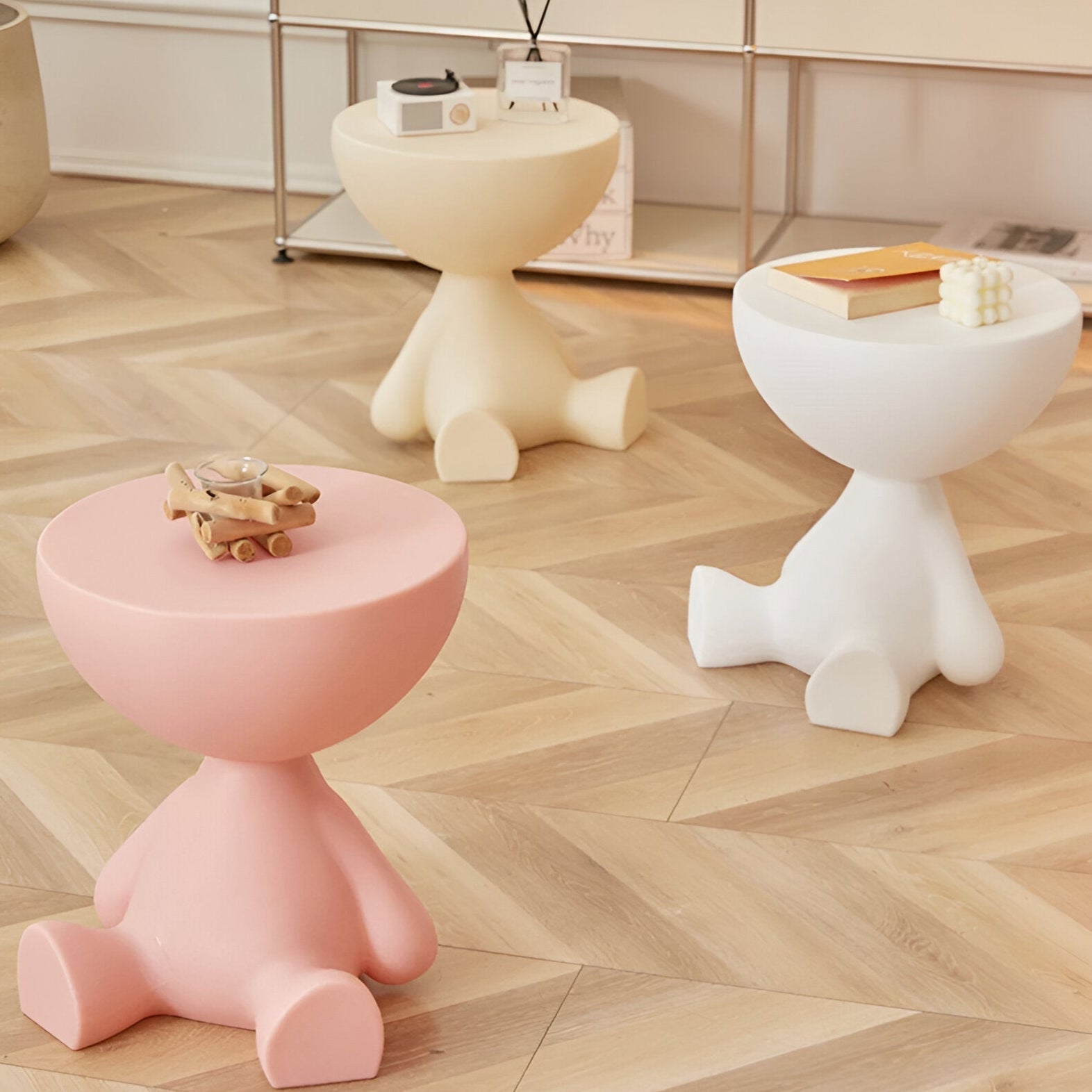 Ylix - Eleganter runder Couchtisch für stilvollen Wohnbereich