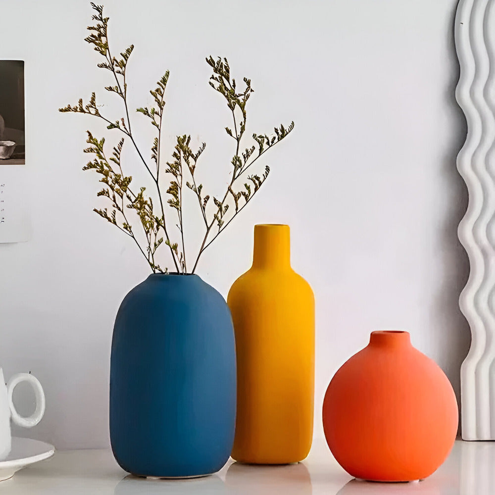 Astraelle - Elegante skandinavische Keramikvase im minimalistischen Stil