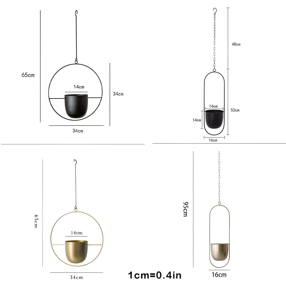 Caelessa – Schlanke und moderne hängende Pflanztopf für ein minimalistisches Interieur