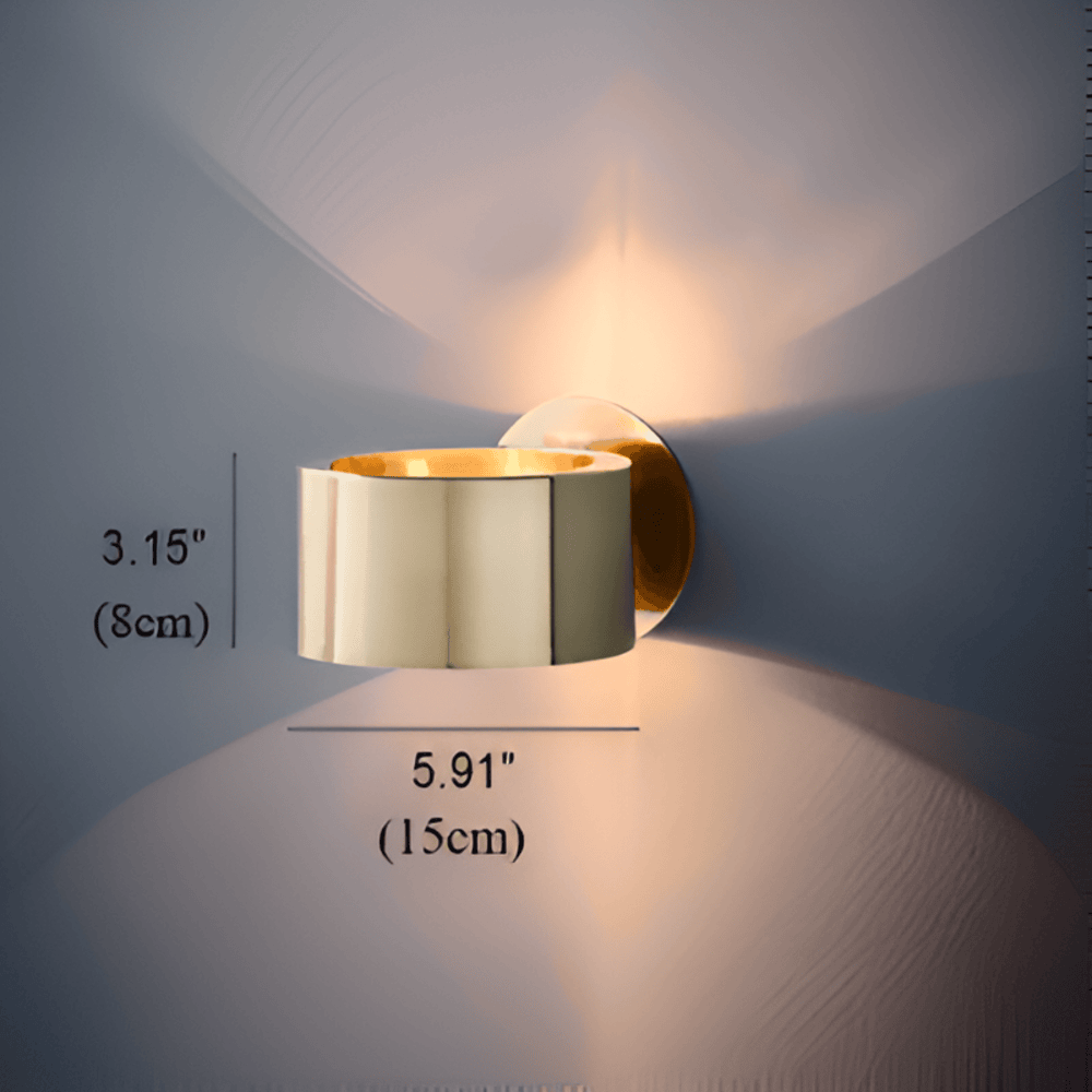Alecta - Elegante goldene minimalistische Wandleuchte für zeitloses Design
