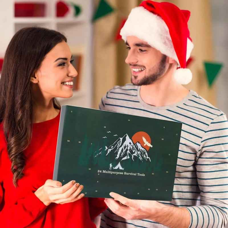 GearTide - Adventskalender Überlebensset Weihnachtsgeschenk für Abenteurer