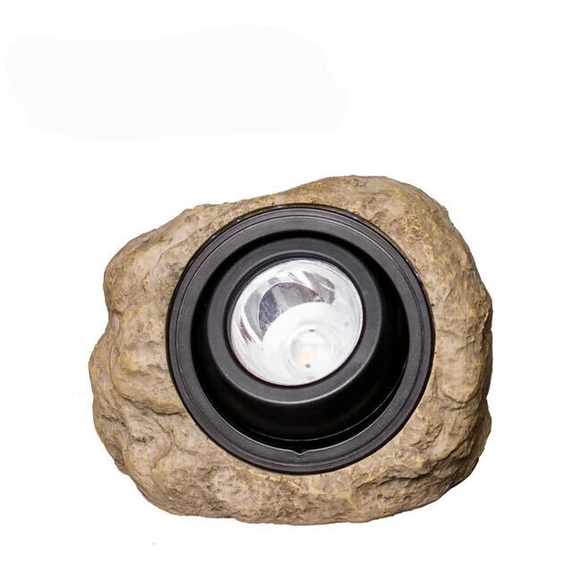 Aureline - Wasserdichte Solar Außenlampe mit LED und Steinlook-Design IP65