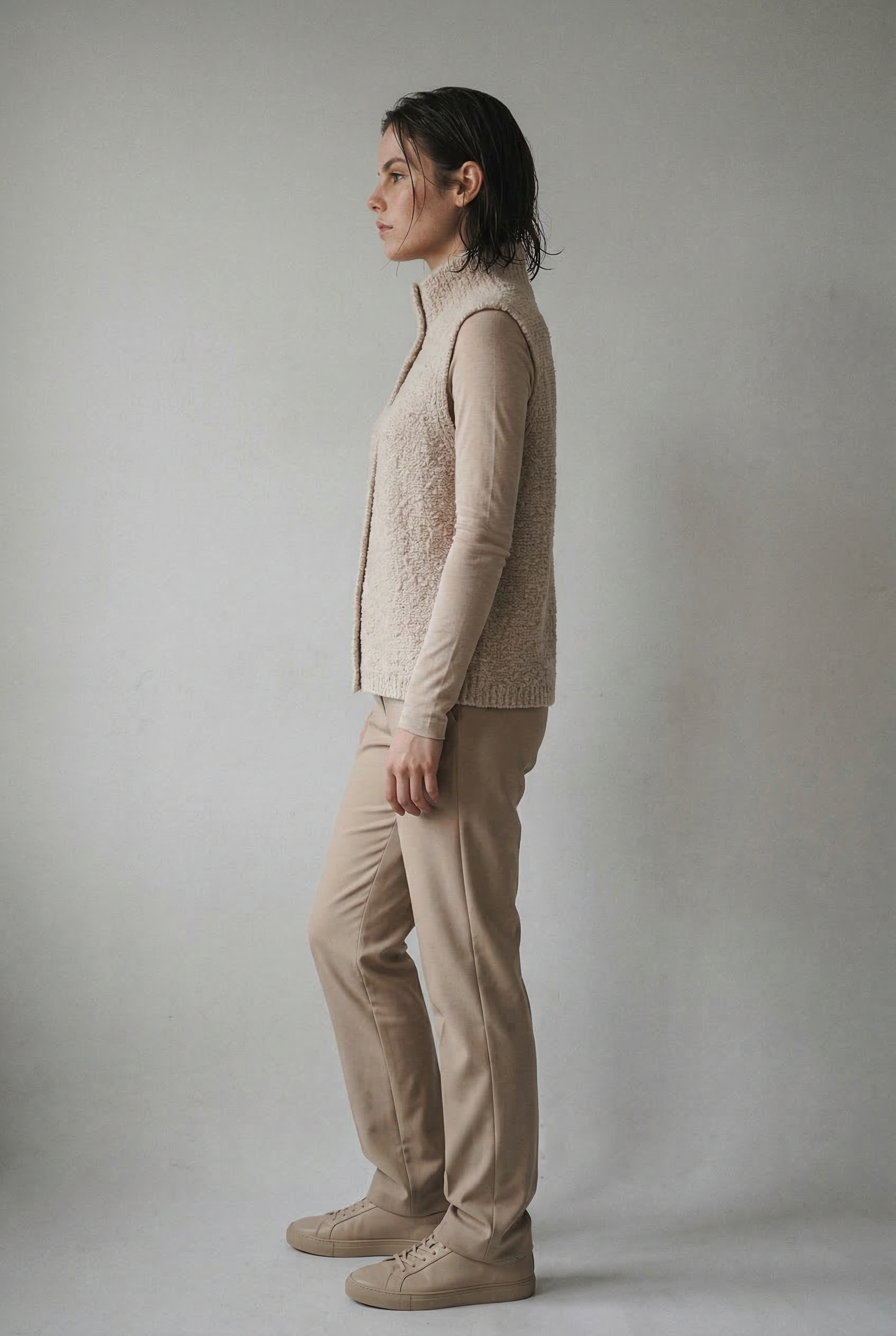 Schicke und elegante ärmellose Strickjacke Damen