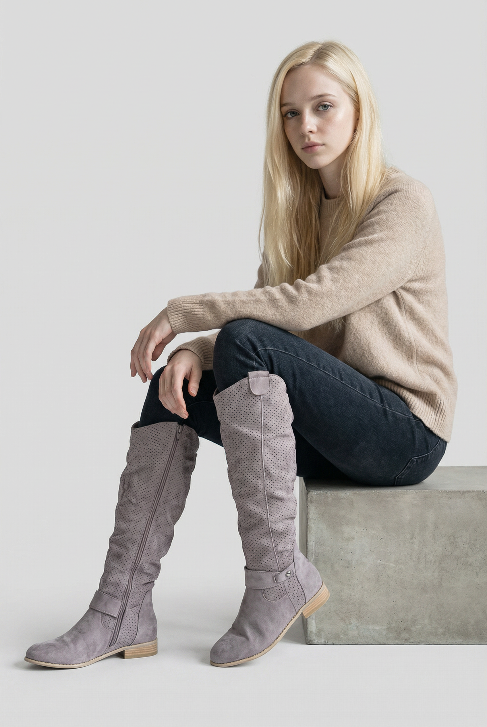 BERNADETH – Elegante kniehohe Stiefel für einen stilvollen Look