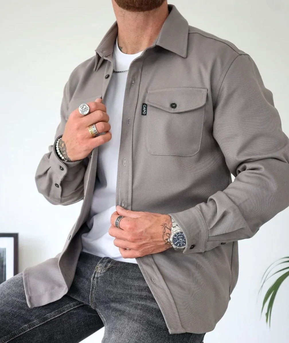 Benton – Stylische Herren Casual Hemd Jacke für den Alltag