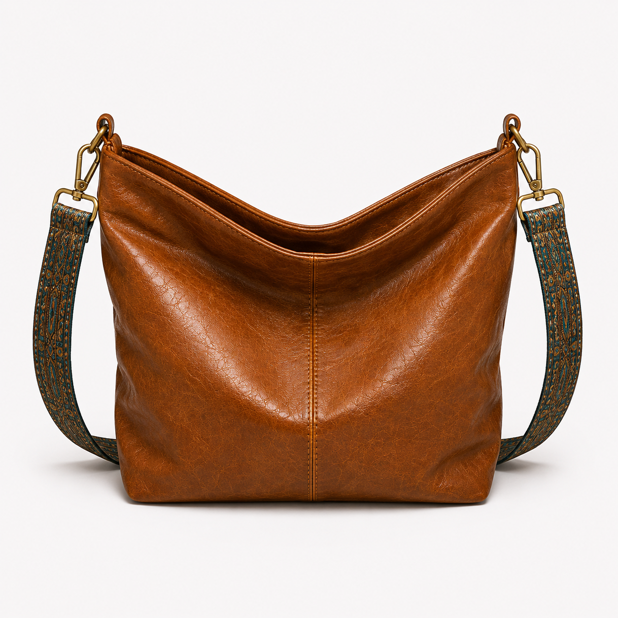 KRISTI - Damen Vintage Skuldertaske mit Lynlås