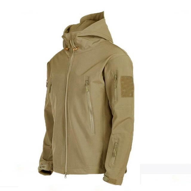 Herren Outdoor-Set - Gepolsterte Winterjacke mit Kapuze und Cargohose