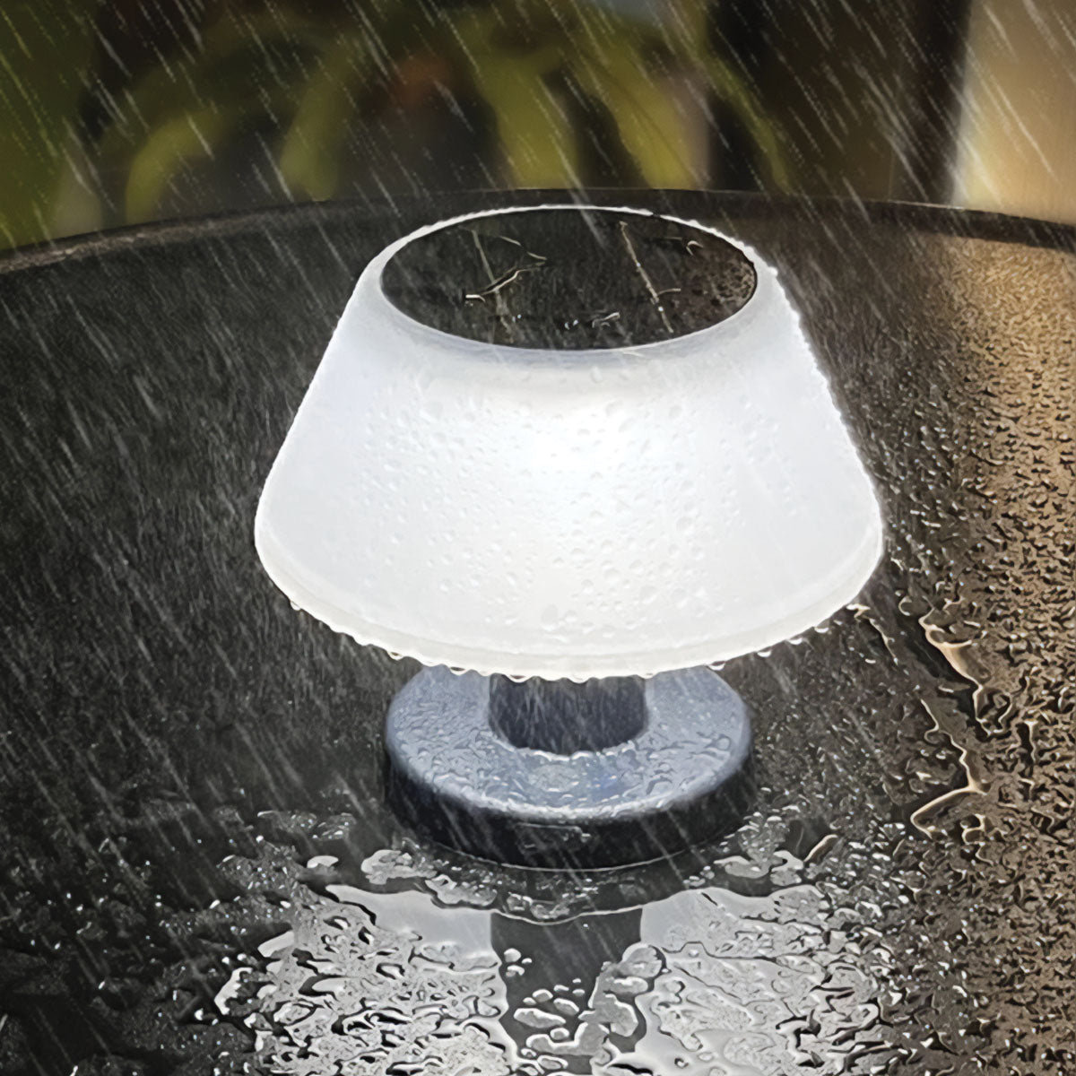 Wasserdichte solarbetriebene LED-Tischlampe IP65 - Umweltfreundliche Beleuchtung mit Solarenergie