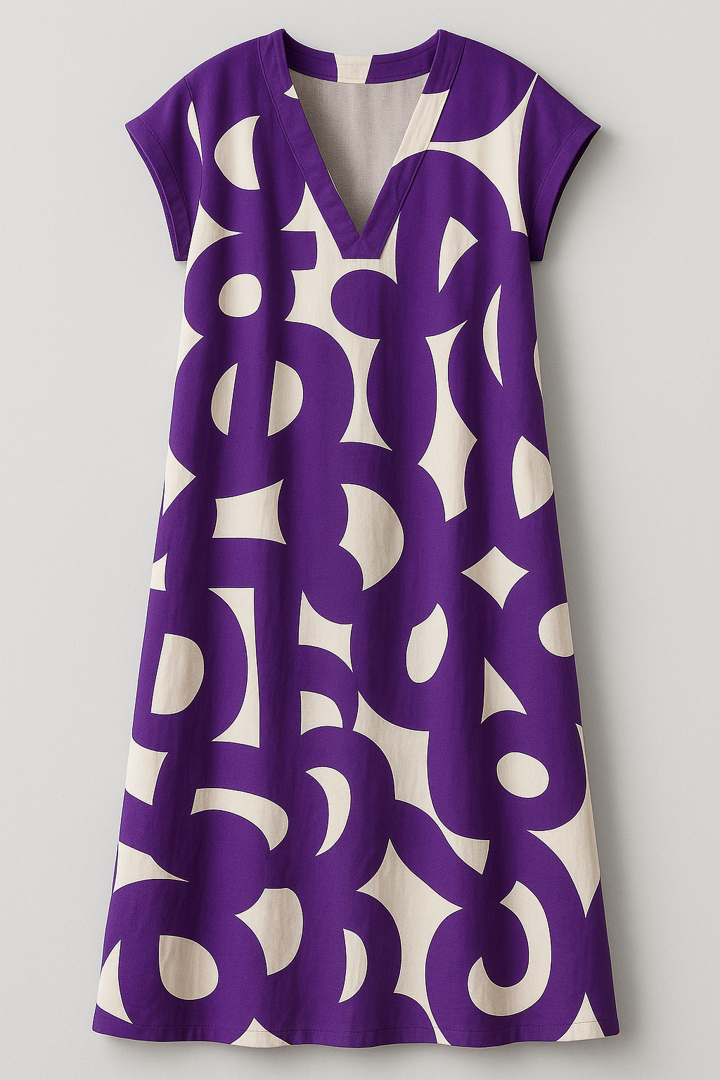 Schickes Damen V-Ausschnitt Maxikleid mit Eleganter Silhouette