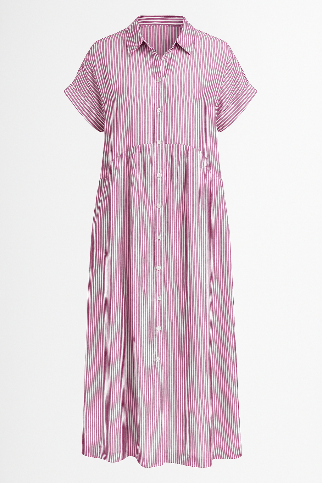 Edles Damen Midikleid mit Praktischen Taschen