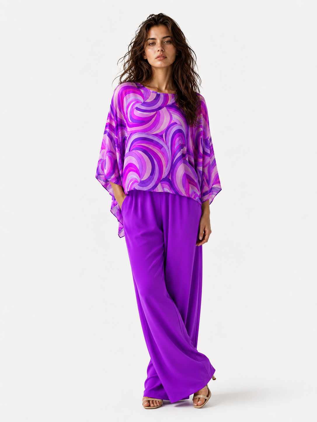 Afslappet chiffon-sæt til en komfortabel stil og elegance