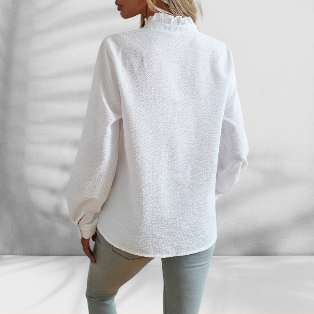 Leichte Bluse mit Rüschen-Detail 7