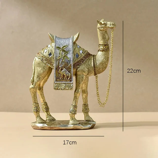 Elegante Arabische Kamel-Skulptur - Luxuriöses und Raffiniertes Kunstwerk