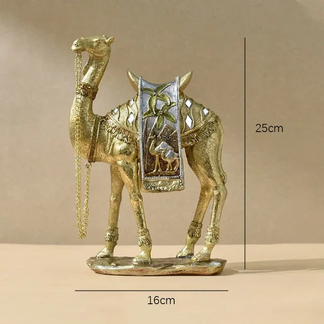 Elegante Arabische Kamel-Skulptur - Luxuriöses und Raffiniertes Kunstwerk