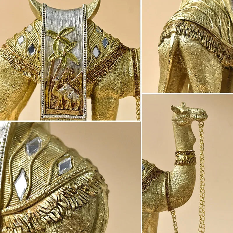 Elegante Arabische Kamel-Skulptur - Luxuriöses und Raffiniertes Kunstwerk