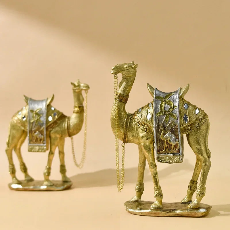 Elegante Arabische Kamel-Skulptur - Luxuriöses und Raffiniertes Kunstwerk