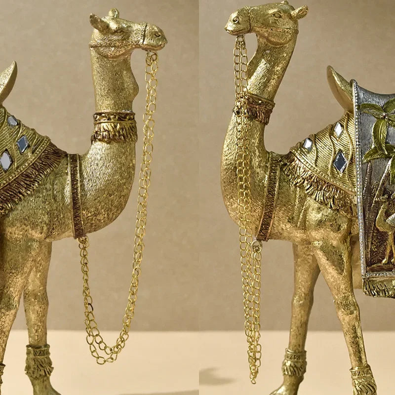 Elegante Arabische Kamel-Skulptur - Luxuriöses und Raffiniertes Kunstwerk